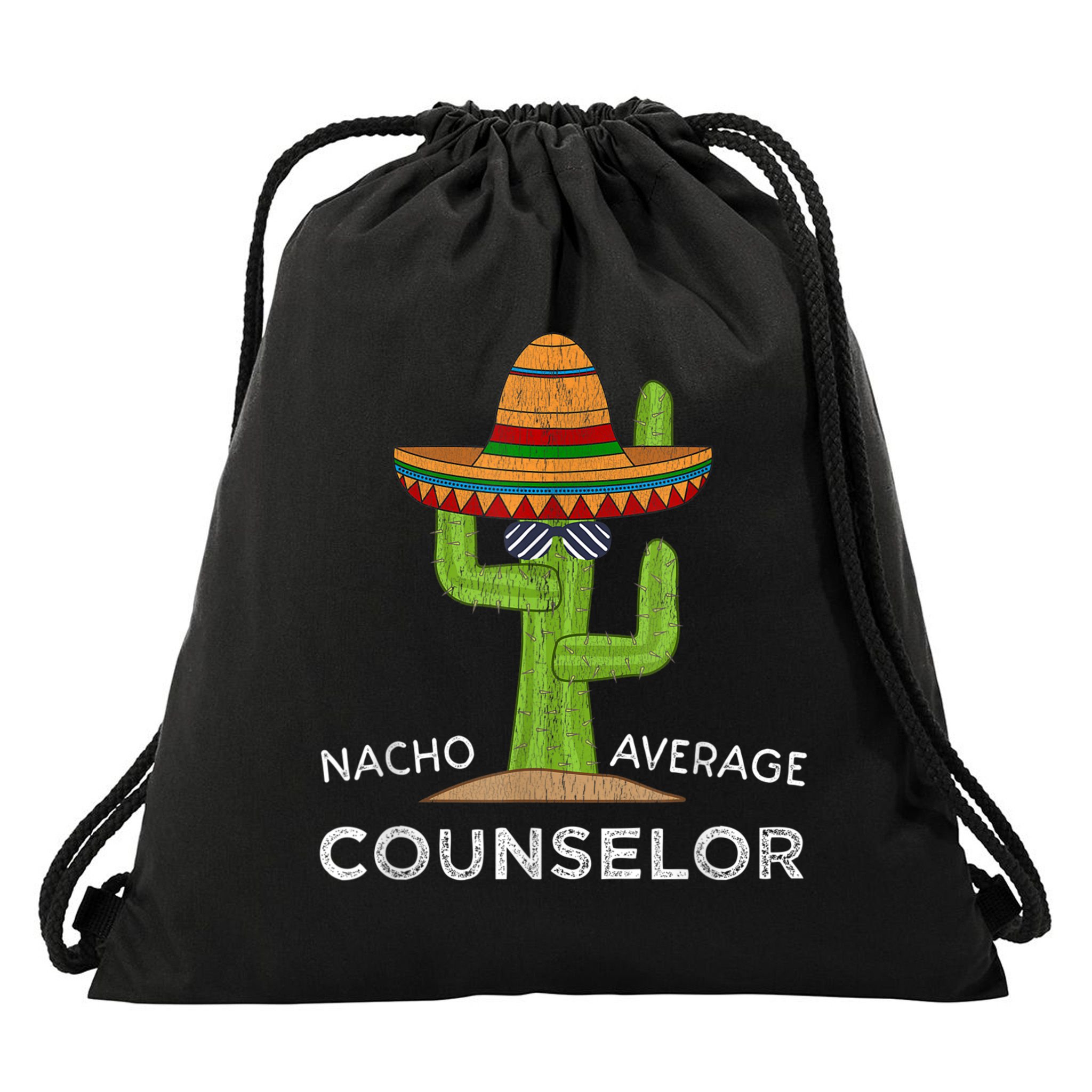 Fun School Counselor Humor Gifts Drawstring Bag