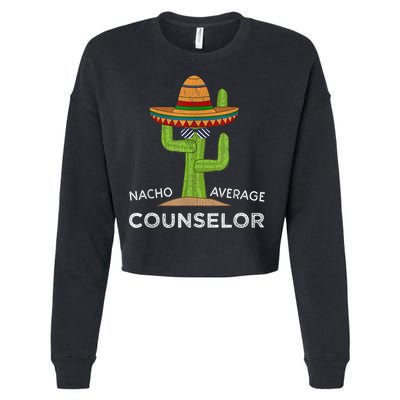 Fun School Counselor Humor Gifts Cropped Pullover Crew