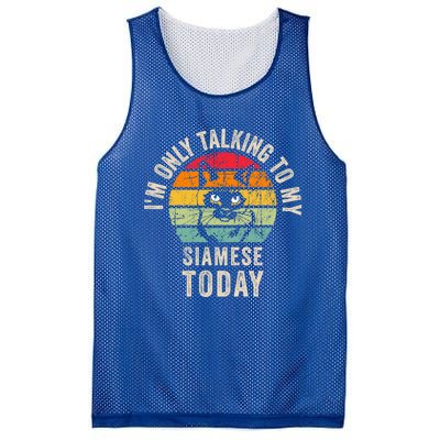 Funny Siamese Cat Owner Design Siamese Cat Personality Gift Mesh Reversible Basketball Jersey Tank