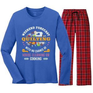 Funny Sewing Cool Gift If You See Me With A Seam Ripper Cool Gift Cool Gift Women's Long Sleeve Flannel Pajama Set 