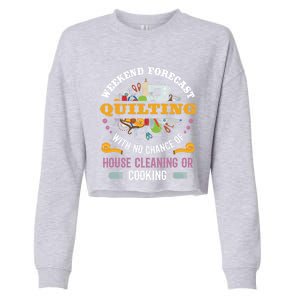 Funny Sewing Cool Gift If You See Me With A Seam Ripper Cool Gift Cool Gift Cropped Pullover Crew