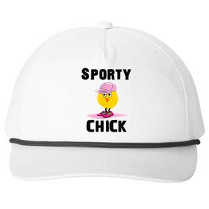 Funny Sporty Chick Women Sports Cute Pink Softball For MotherS Day Snapback Five-Panel Rope Hat