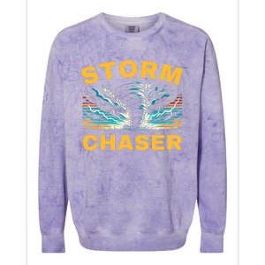 Future Storm Chaser Storm Chasing Tornado Meteorology Colorblast Crewneck Sweatshirt