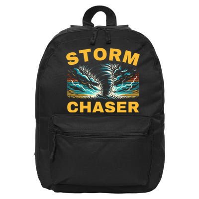 Future Storm Chaser Storm Chasing Tornado Meteorology 16 in Basic Backpack