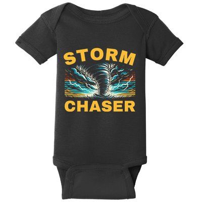 Future Storm Chaser Storm Chasing Tornado Meteorology Baby Bodysuit