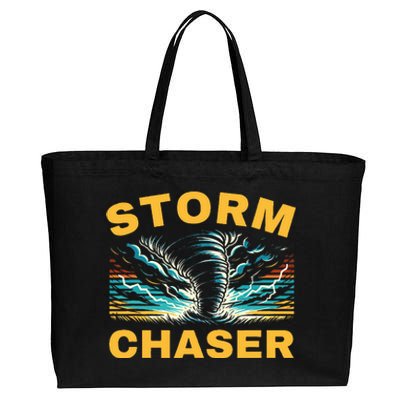 Future Storm Chaser Storm Chasing Tornado Meteorology Cotton Canvas Jumbo Tote