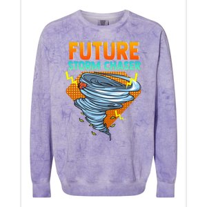 Future Storm Chaser Tornado Hurricane & Thunderstorms Colorblast Crewneck Sweatshirt