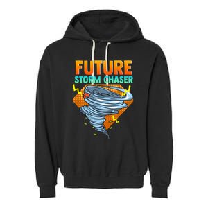 Future Storm Chaser Tornado Hurricane & Thunderstorms Garment-Dyed Fleece Hoodie