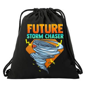 Future Storm Chaser Tornado Hurricane & Thunderstorms Drawstring Bag