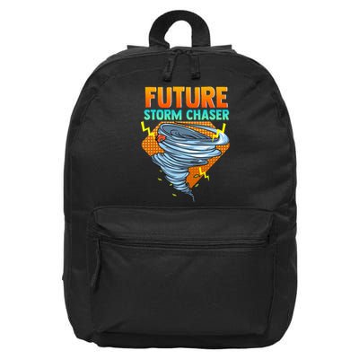 Future Storm Chaser Tornado Hurricane & Thunderstorms 16 in Basic Backpack