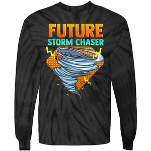 Future Storm Chaser Tornado Hurricane & Thunderstorms Tie-Dye Long Sleeve Shirt