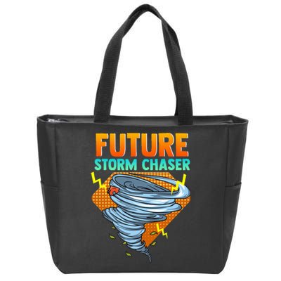 Future Storm Chaser Tornado Hurricane & Thunderstorms Zip Tote Bag