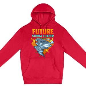 Future Storm Chaser Tornado Hurricane & Thunderstorms Premium Pullover Hoodie