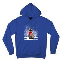 Funny Siamese Cat Wearing Ugly Christmas Scarf Xmas Cute Gift Tall Hoodie