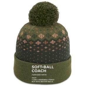 Funny Softball Coach Gift Softball Coach The Baniff Cuffed Pom Beanie