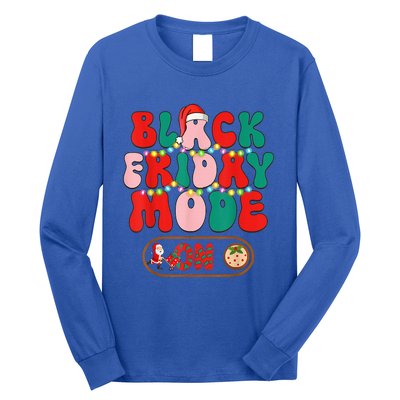 Friday Shopping Crew Mode On Christmas Black Shopping Family  Long Sleeve Shirt