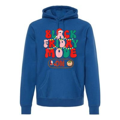 Friday Shopping Crew Mode On Christmas Black Shopping Family  Premium Hoodie