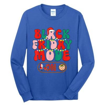 Friday Shopping Crew Mode On Christmas Black Shopping Family  Tall Long Sleeve T-Shirt