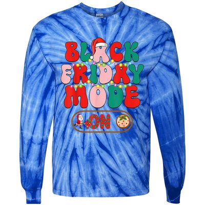 Friday Shopping Crew Mode On Christmas Black Shopping Family  Tie-Dye Long Sleeve Shirt