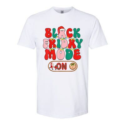 Friday Shopping Crew Mode On Christmas Black Shopping Family  Softstyle CVC T-Shirt