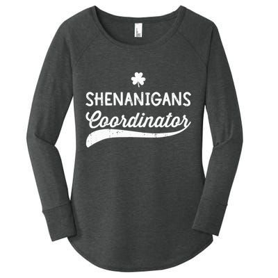 Funny Shenanigans Coordinator For St Patricks Day Outfit Women's Perfect Tri Tunic Long Sleeve Shirt