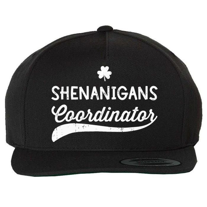 Funny Shenanigans Coordinator For St Patricks Day Outfit Wool Snapback Cap