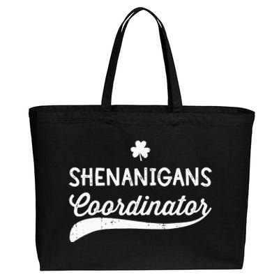 Funny Shenanigans Coordinator For St Patricks Day Outfit Cotton Canvas Jumbo Tote