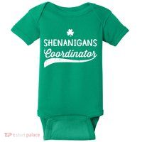 Funny Shenanigans Coordinator For St Patricks Day Outfit Baby Bodysuit