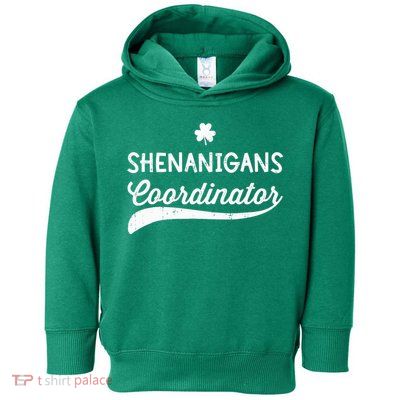 Funny Shenanigans Coordinator For St Patricks Day Outfit Toddler Hoodie