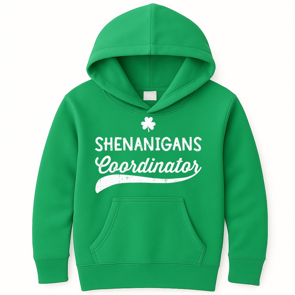 Funny Shenanigans Coordinator For St Patricks Day Outfit Kids Hoodie