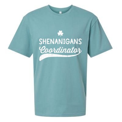 Funny Shenanigans Coordinator For St Patricks Day Outfit Sueded Cloud Jersey T-Shirt