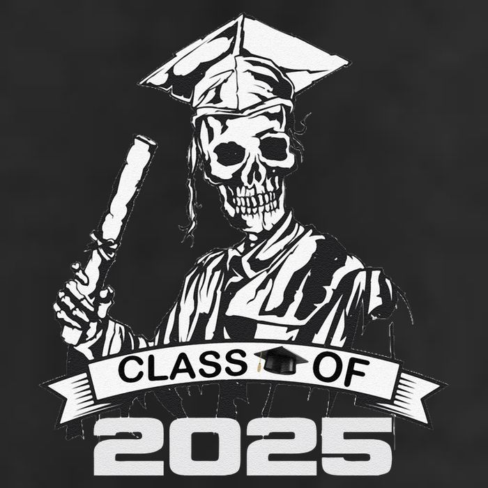 Funny Skeleton Class Of 2025 Senior Graduation 2025 Adult Drive Performance Visor