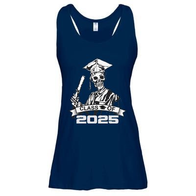 Funny Skeleton Class Of 2025 Senior Graduation 2025 Ladies Essential Flowy Tank