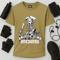 Funny Skeleton Class Of 2025 Senior Graduation 2025 Cooling Performance Crew T-Shirt