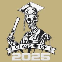 Funny Skeleton Class Of 2025 Senior Graduation 2025 Cooling Performance Crew T-Shirt