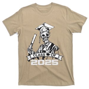 Funny Skeleton Class Of 2025 Senior Graduation 2025 T-Shirt