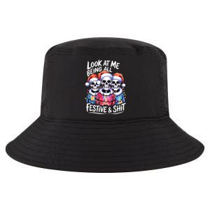 Funny Skeleton Christmas Look At Me All Festive And Cool Comfort Performance Bucket Hat