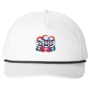 Funny Skeleton Christmas Look At Me All Festive And Snapback Five-Panel Rope Hat