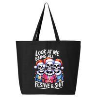 Funny Skeleton Christmas Look At Me All Festive And 25L Jumbo Tote