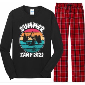 Funny Summer Camp Hello Summer Vacation Summer Camping Meaningful Gift Long Sleeve Pajama Set