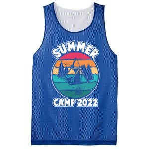 Funny Summer Camp Hello Summer Vacation Summer Camping Meaningful Gift Mesh Reversible Basketball Jersey Tank