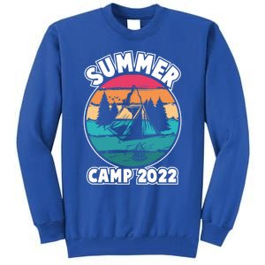 Funny Summer Camp Hello Summer Vacation Summer Camping Meaningful Gift Tall Sweatshirt