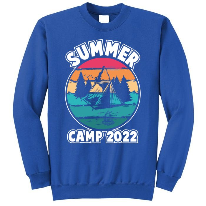 Funny Summer Camp Hello Summer Vacation Summer Camping Meaningful Gift Tall Sweatshirt