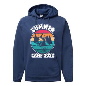 Funny Summer Camp Hello Summer Vacation Summer Camping Meaningful Gift Performance Fleece Hoodie