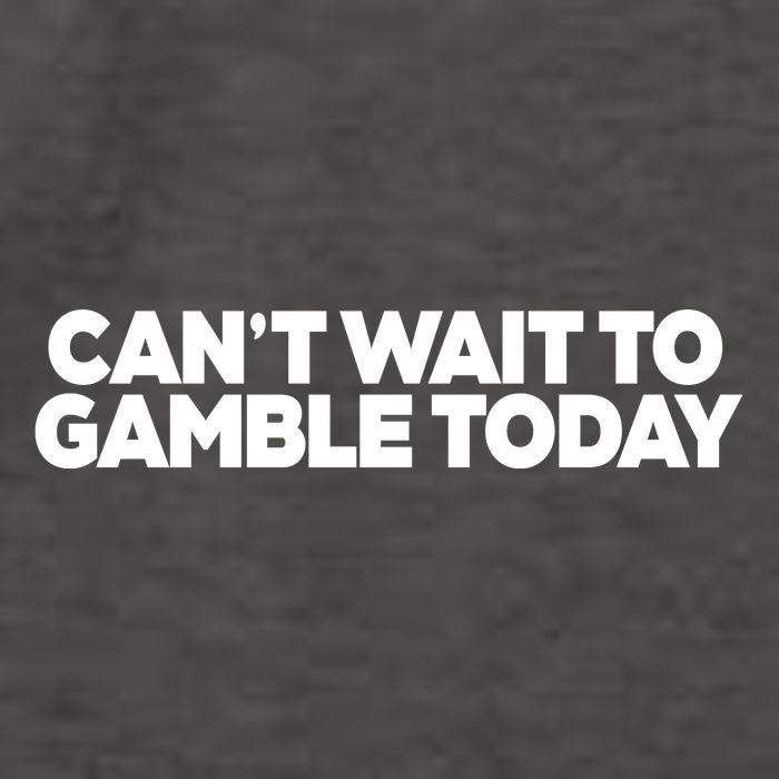Funny Saying CanT Wait To Gamble Today Vector Backpack