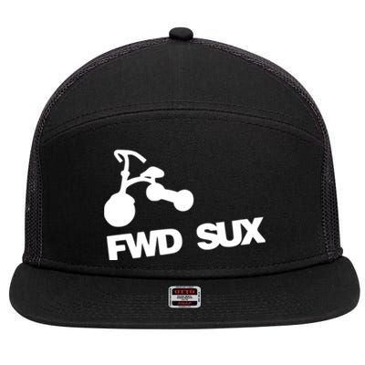 FWD Sux Car Lover 7 Panel Mesh Trucker Snapback Hat