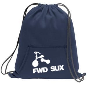 FWD Sux Car Lover Sweatshirt Cinch Pack Bag