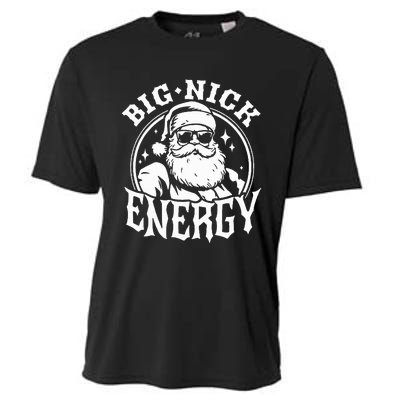 Funny Santa Christmas Big Nick Energy Cooling Performance Crew T-Shirt