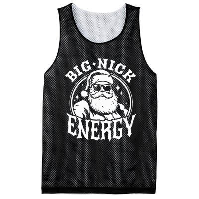 Funny Santa Christmas Big Nick Energy Mesh Reversible Basketball Jersey Tank