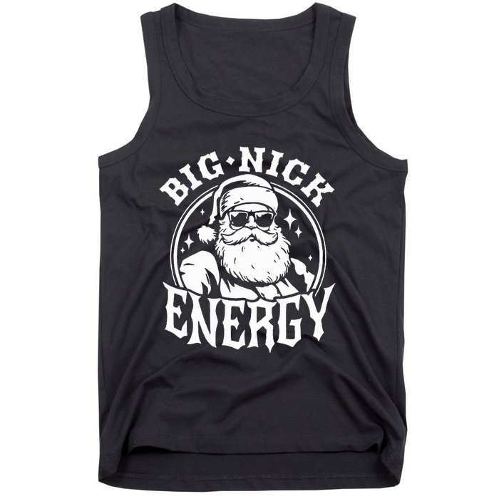 Funny Santa Christmas Big Nick Energy Tank Top